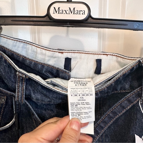 NWT Sportmax Label-cut Denim Maxi Skirt Size: Small US4 Fall/Winter/Spring - Picture 10 of 14